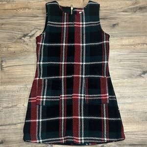 GB Girls Black and Red Plaid Dress